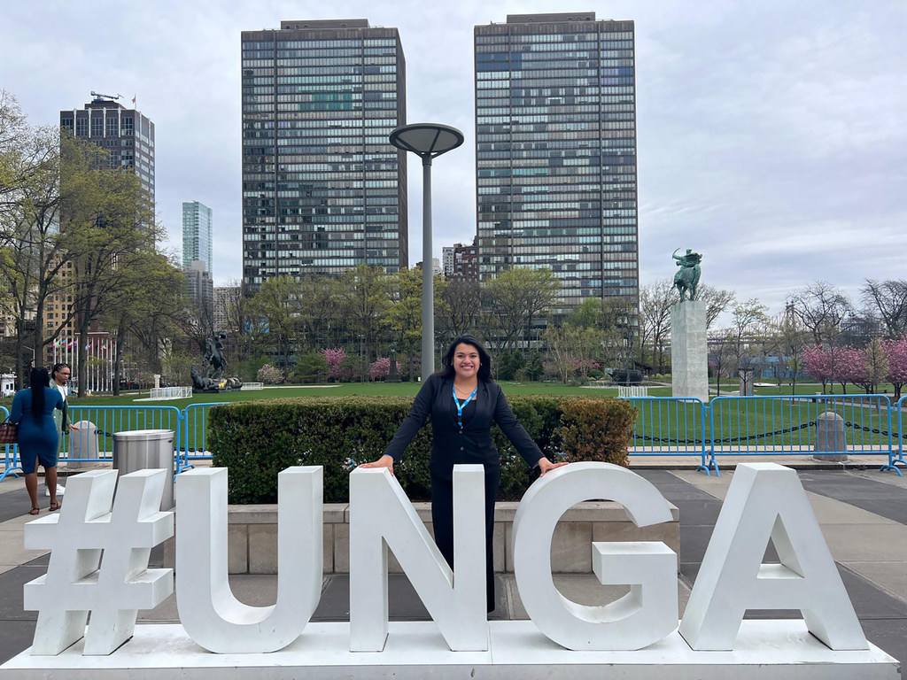 Krista Rivas, refugiada y activista nicaragüense de 25 años.